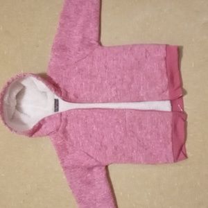 Children hooded fleece sweater